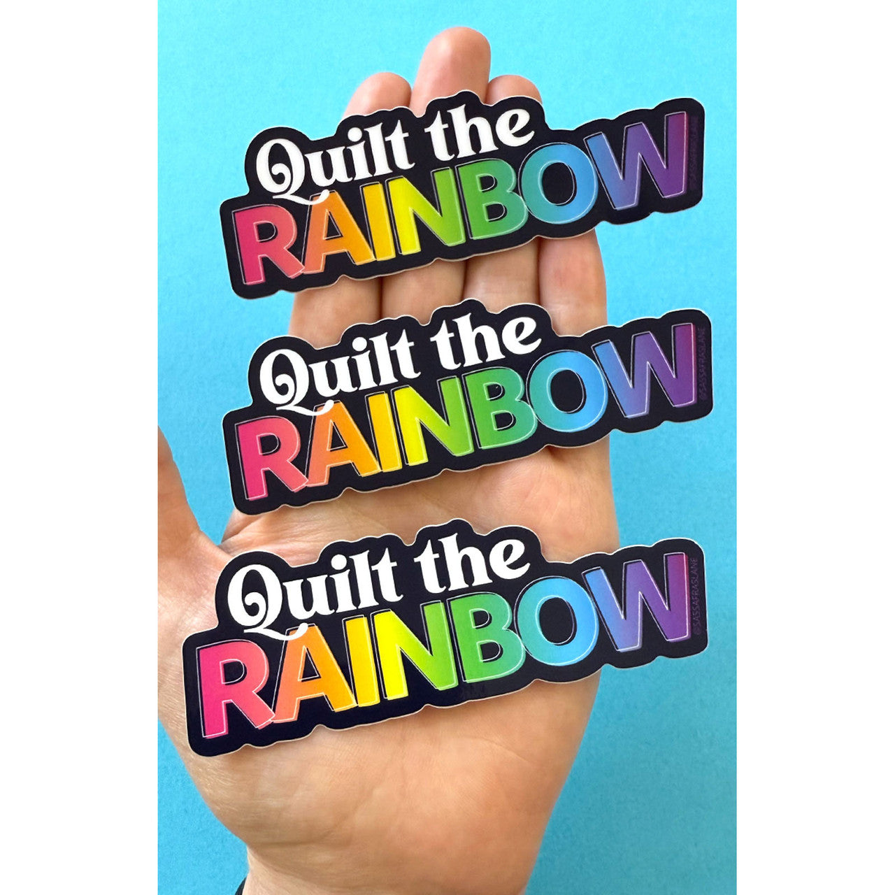 Quilt the Rainbow Sticker
