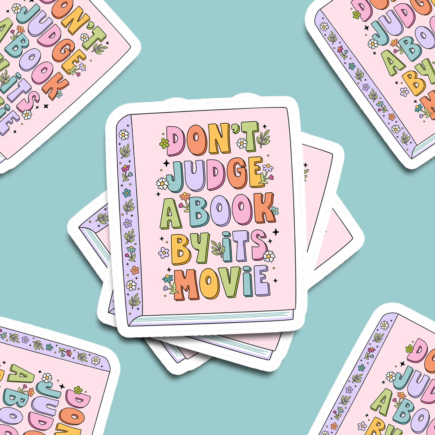 Don't Judge a Book by it's Movie Vinyl Sticker
