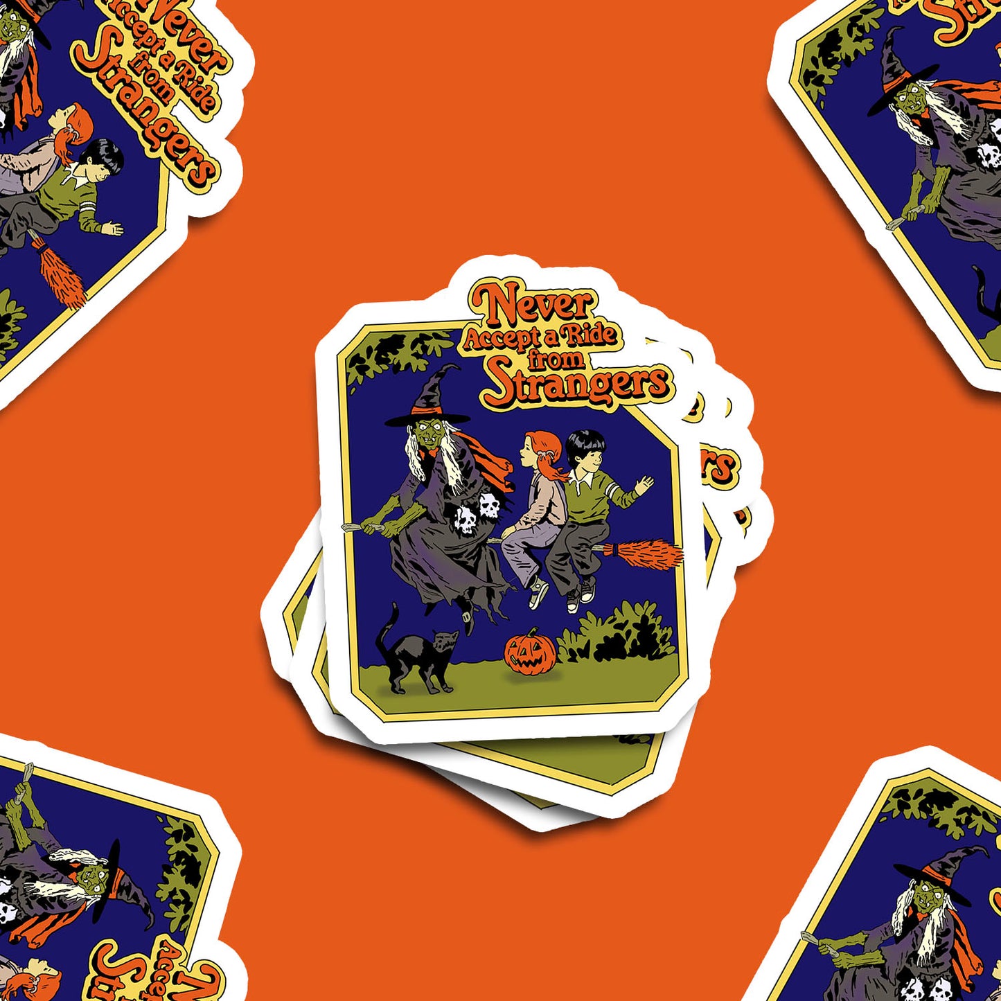 Never Accept Rides From Strangers Vinyl Sticker