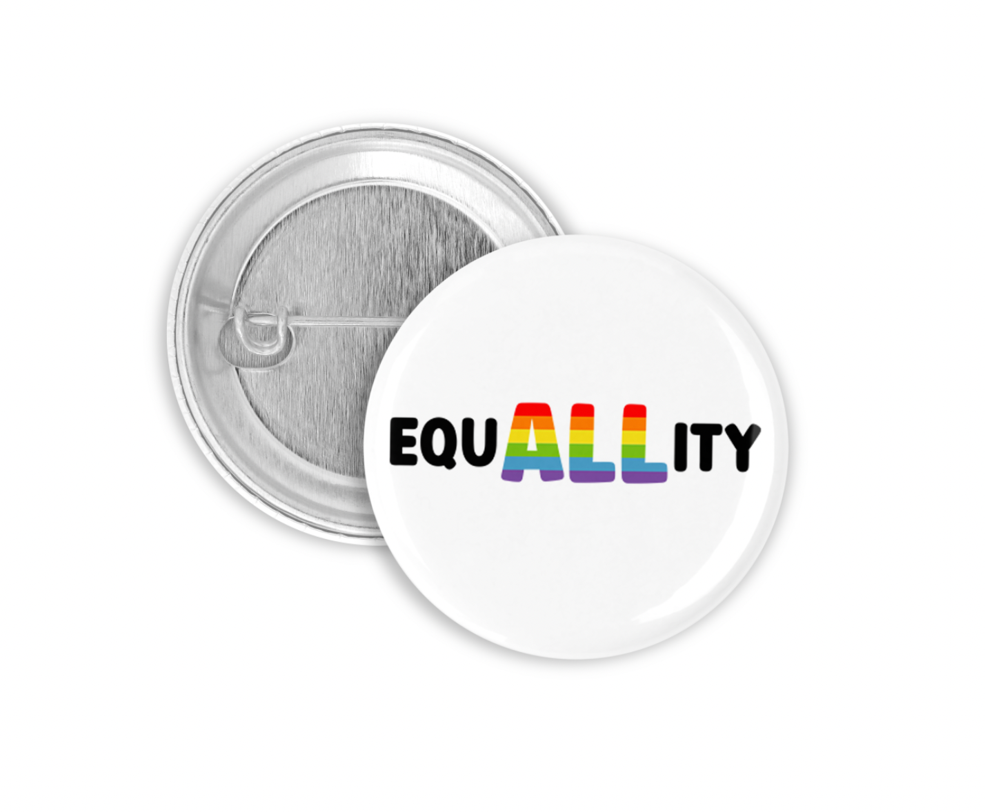 EquALLity Rainbow Pinback Button