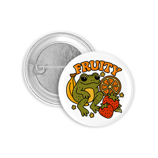 Fruity Frog Pinback Button